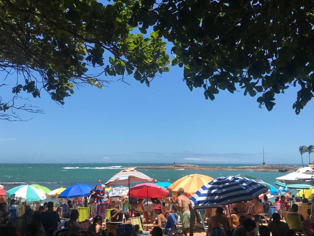 Apartamento Pe Na Areia E Aguas Tranquilas No Centro De Guarapari Εξωτερικό φωτογραφία